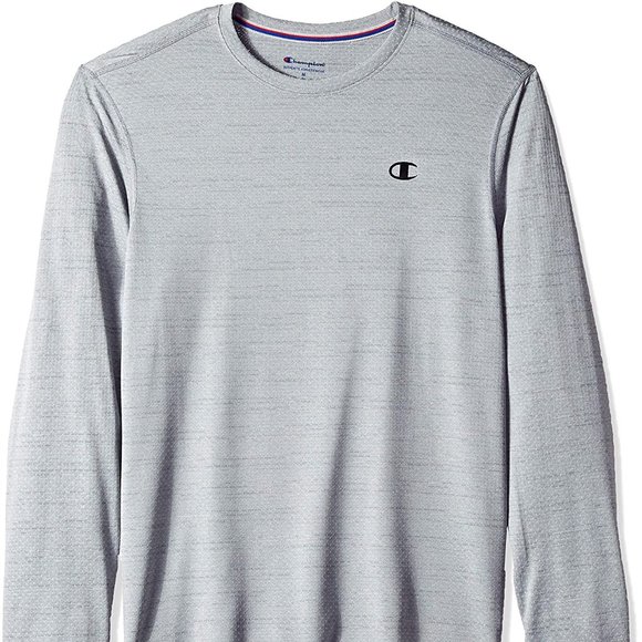 Champion Men's Double Dry Mesh Heather Long Sleeve - Picture 1 of 1